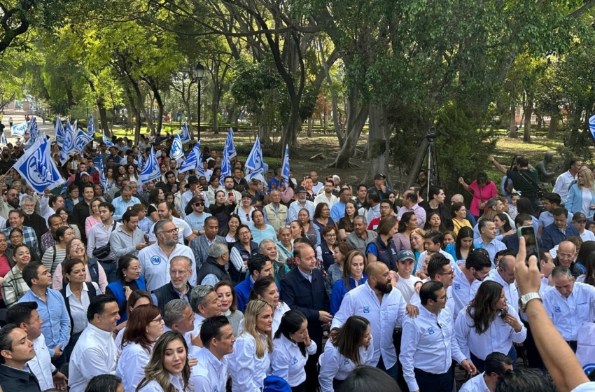  Nueva estructura del PAN Querétaro toma protesta en la Alameda Hidalgo