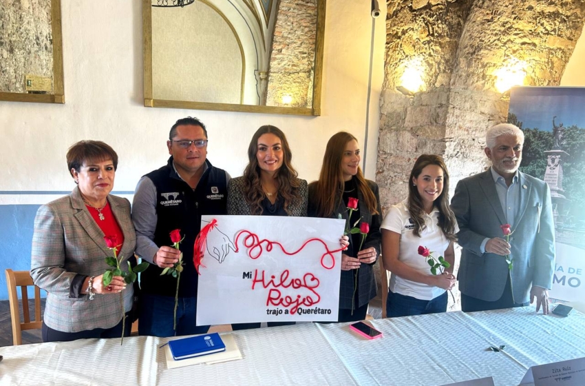  Lanzan la campaña “un Hilo Rojo me trajo a Querétaro” con cabinas fotográficas para enamorados