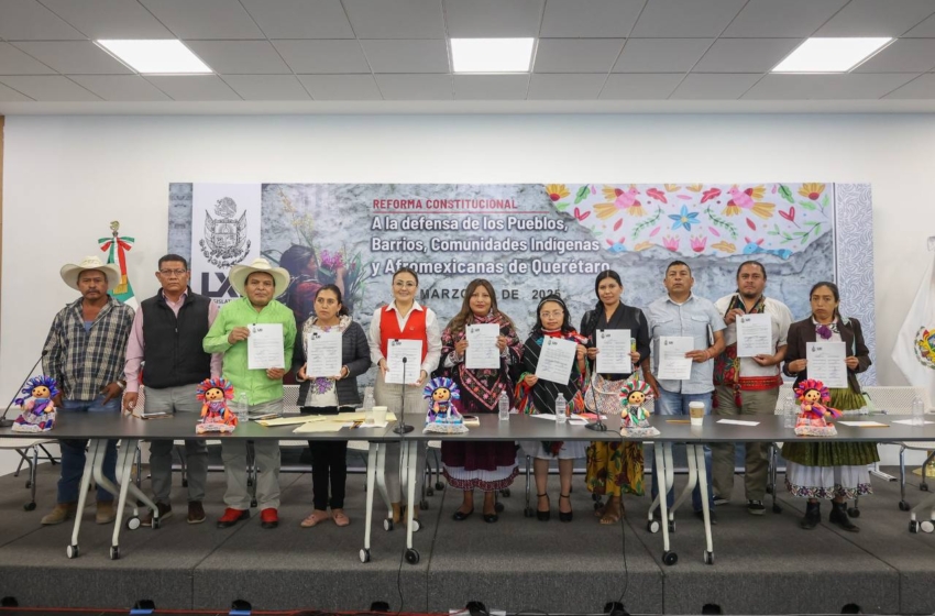  “Estamos cansados de ser carne política”: comunidades indígenas exigen armonización de ley en Querétaro