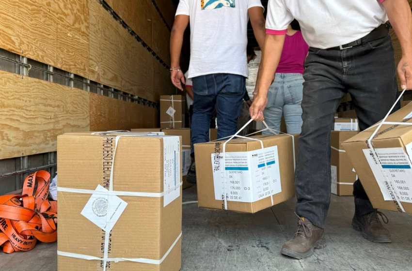 Recibe INE más de 11.7 millones de boletas electorales en Querétaro