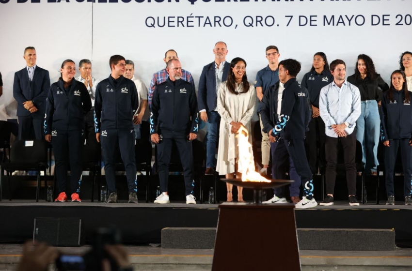 Abanderan a atletas queretanos que asistirán a Olimpiada Nacional 2025