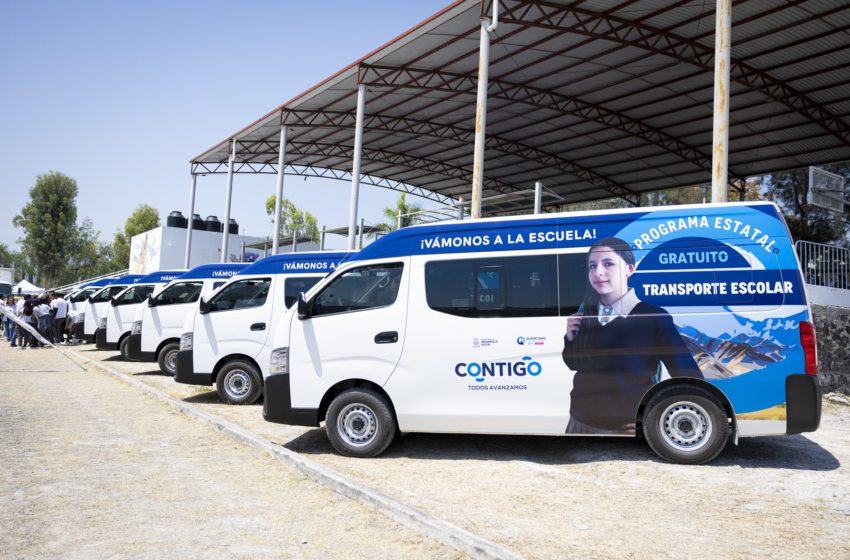 Fortalece Gobernador transporte escolar en Arroyo Seco