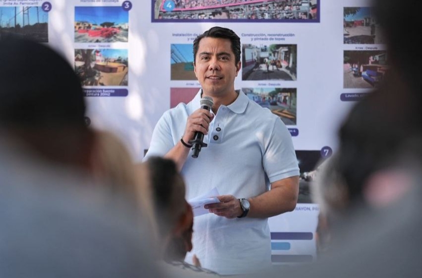 Entrega Felifer Macías trabajos de Alcalde en Acción en las colonias El Cerrito y La Trinidad