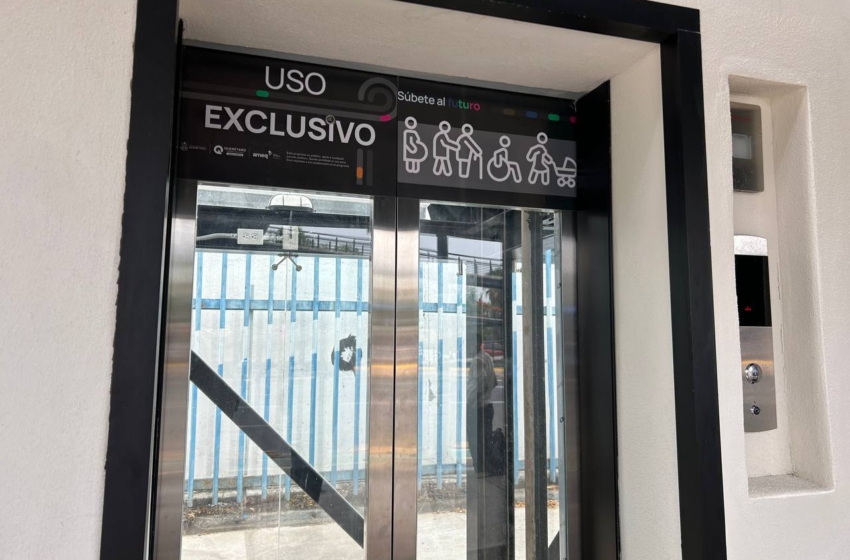 Ya operan elevadores en la estación Universidad del Eje 5 de Febrero; son exclusivos para personas con movilidad limitada