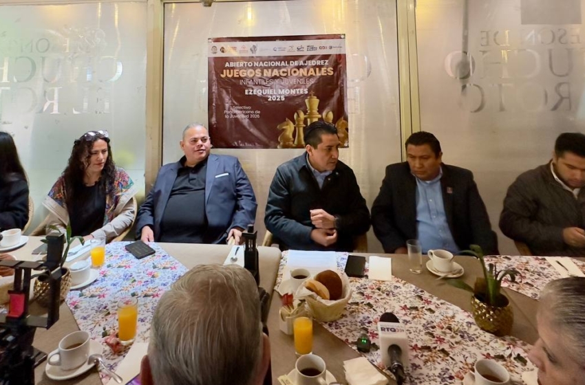 Se presenta el XIV Torneo de Ajedrez y los Juegos Nacionales Infantiles y Juveniles en Ezequiel Montes