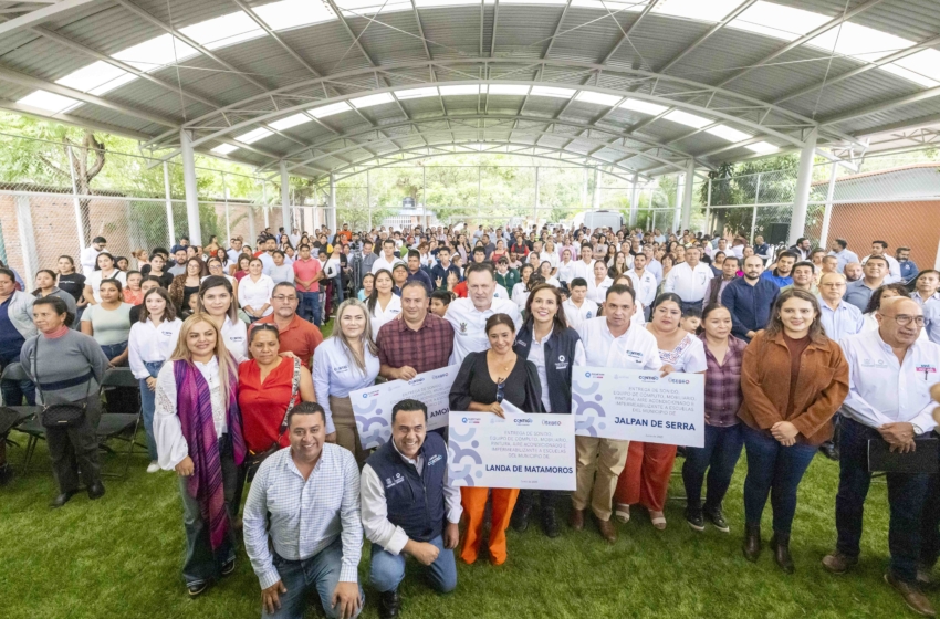  Entrega Gobernador equipamiento y apoyos a 55 instituciones educativas de la Sierra Gorda