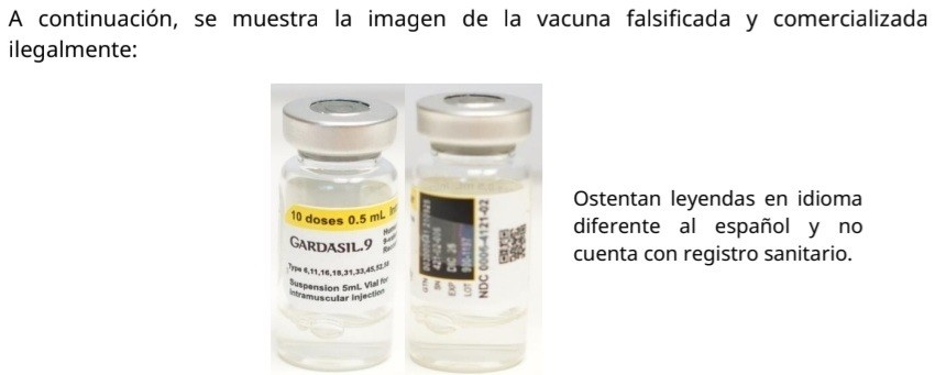  Alerta sanitaria por vacuna GARDASIL 9 falsificada: COFEPRIS llama a extremar precauciones