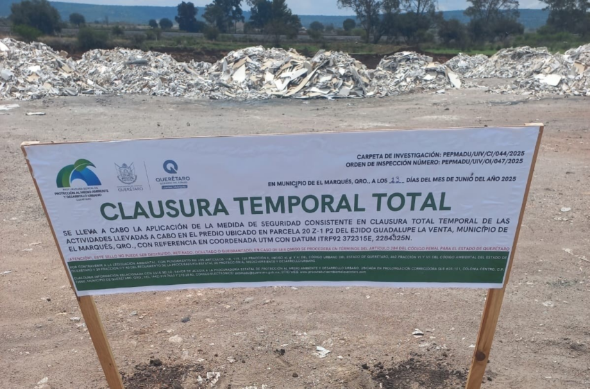 Clausura PEPMADU banco de tiro por mal manejo de residuos en El Marqués