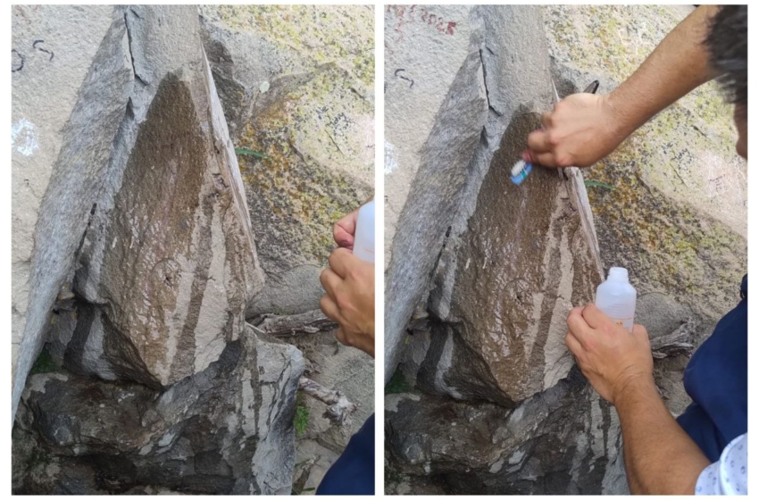  Realizan reparación del daño en Bernal tras rayones al monolito