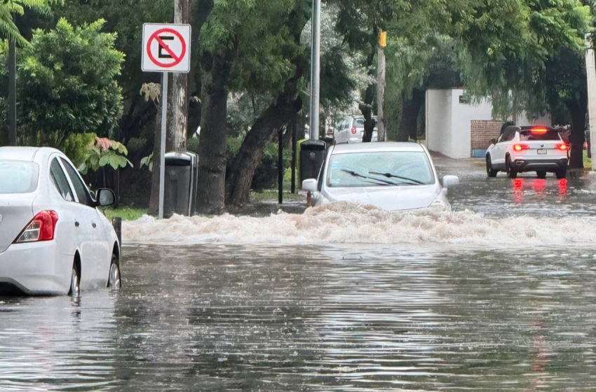  Intensas lluvias generan encharcamientos e inundaciones en varios puntos de Querétaro