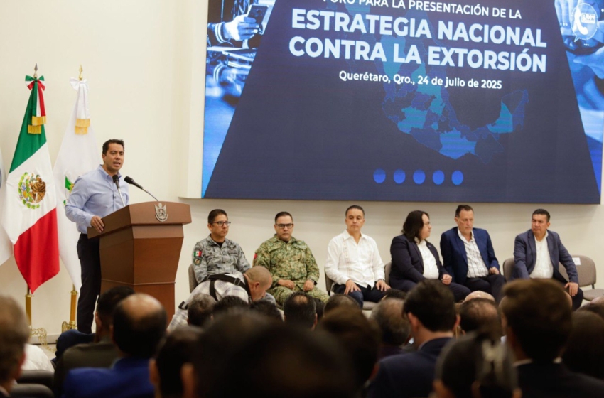  FeliFer Macías presume Cuelgapp como modelo queretano contra la extorsión