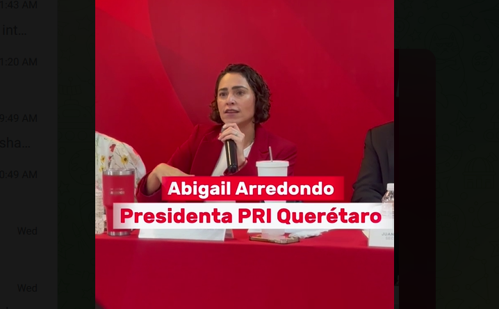  Abigail Arredondo llama a panistas a defender a Mauricio Kuri ante ataques de Morena