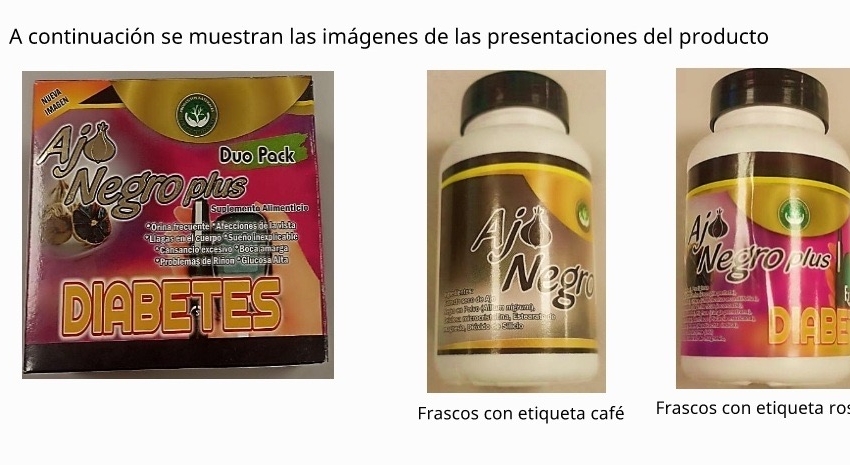 COFEPRIS alerta por publicidad engañosa y riesgos a la salud de “Ajo Negro Plus Duo Pack Diabetes”