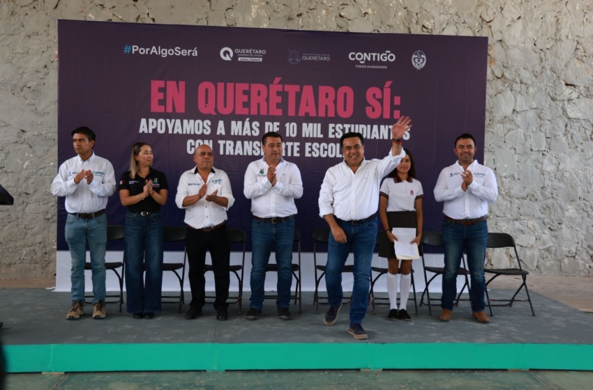  Garantiza SEDESOQ transporte seguro para estudiantes de Jalpan