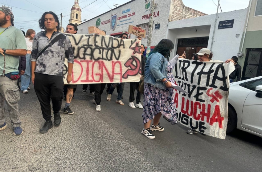  Realizan marcha en contra de la gentrificación en el Barrio San Francisquito