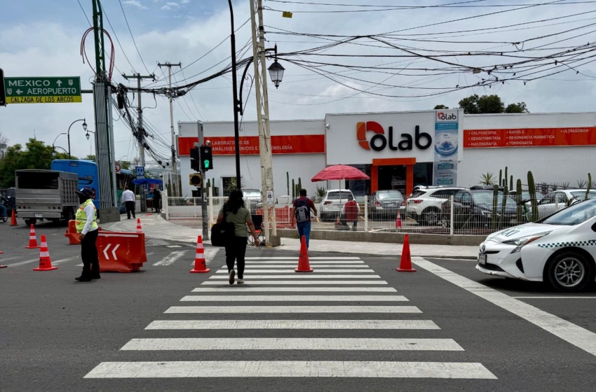  Pilotaje vial en Bernardo Quintana y Los Arcos busca reducir riesgos de tránsito