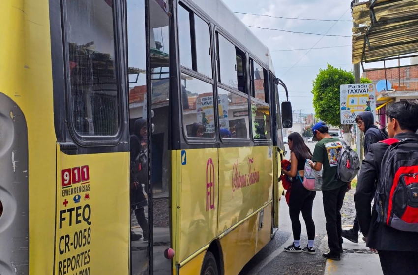  AMEQ mejora rutas y reduce tarifa para estudiantes en San Juan del Río