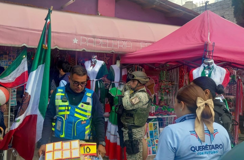  Decomisan 350 kilos de pirotecnia en operativo preventivo en Querétaro
