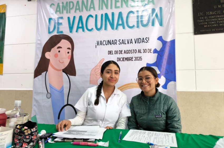  IMSS Querétaro refuerza campaña de vacunación contra el sarampión