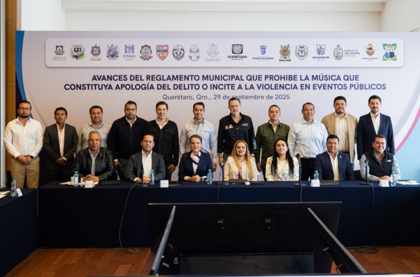  Municipios de Querétaro avanzan en reglamento que prohíbe música con apología del delito