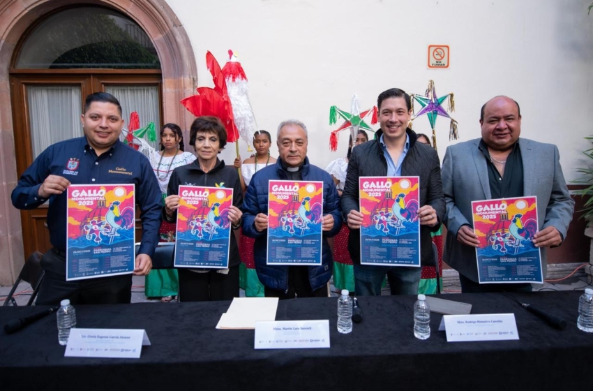  Presentan el “Gallo Monumental 2025”, evento que celebra la tradición en Querétaro