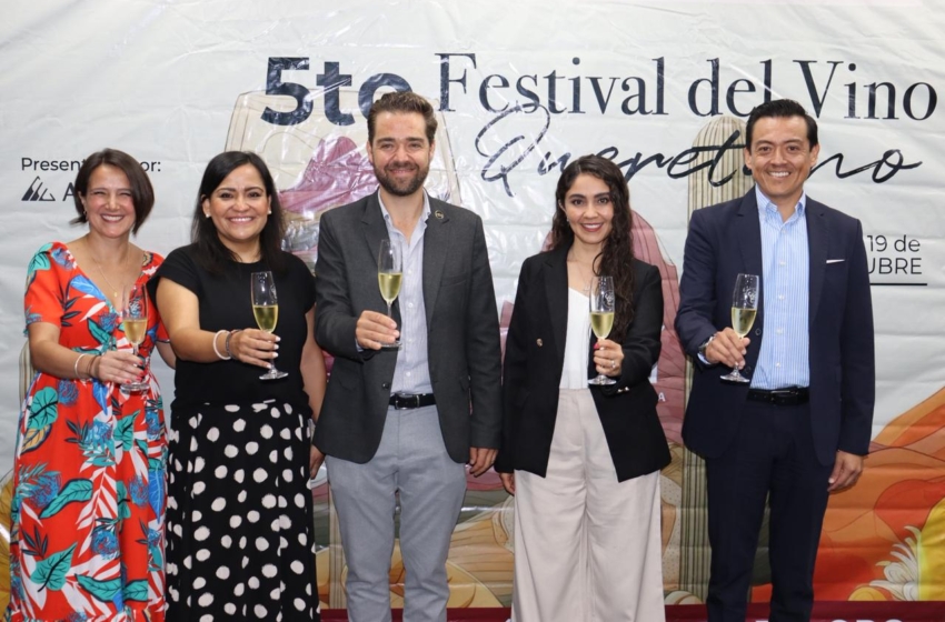  Anuncian quinta edición del Festival del Vino Queretano en Corregidora