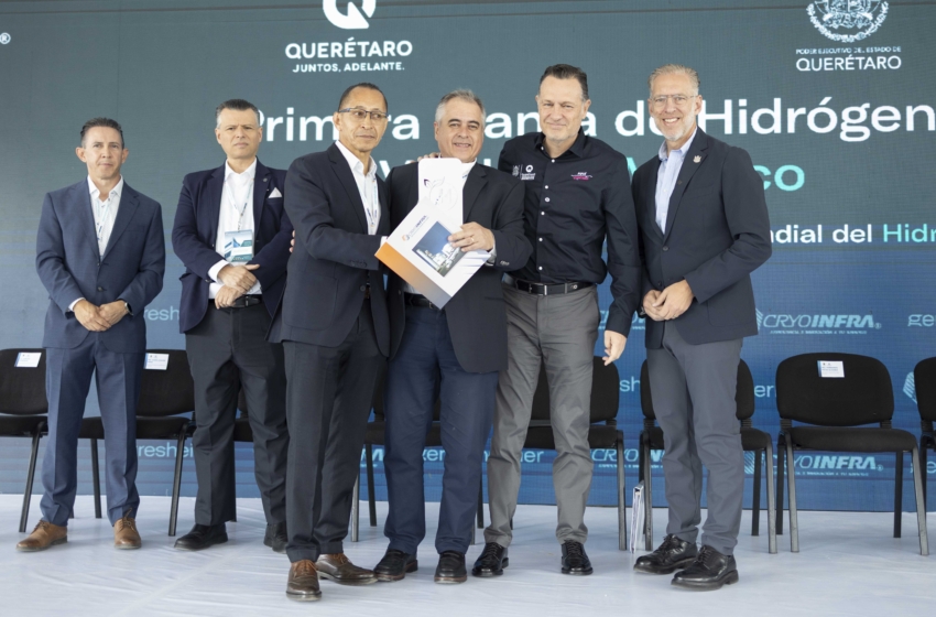  Mauricio Kuri inaugura la primera planta de hidrógeno verde en México