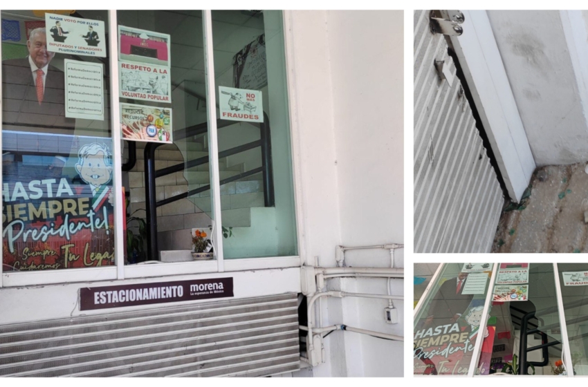  Morena Querétaro denuncia vandalismo en sus oficinas y exige garantías de seguridad