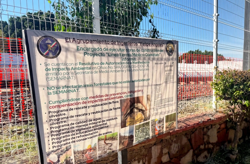  Municipio trabajará con colectivos y federación para mitigar impactos de las obras del tren México–Querétaro