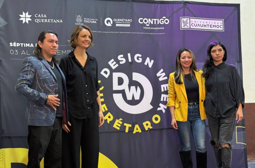  Presentan la séptima edición de Querétaro Design Week 2025, que celebrará 10 años de impulso a la creatividad local