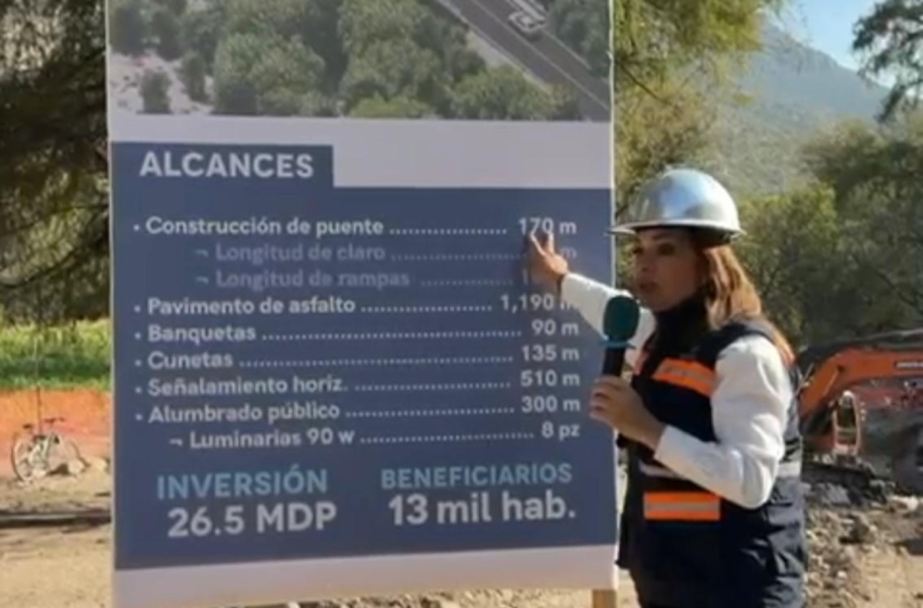 Puente de Tolimán tiene un avance del 82%: Sonia Carrillo