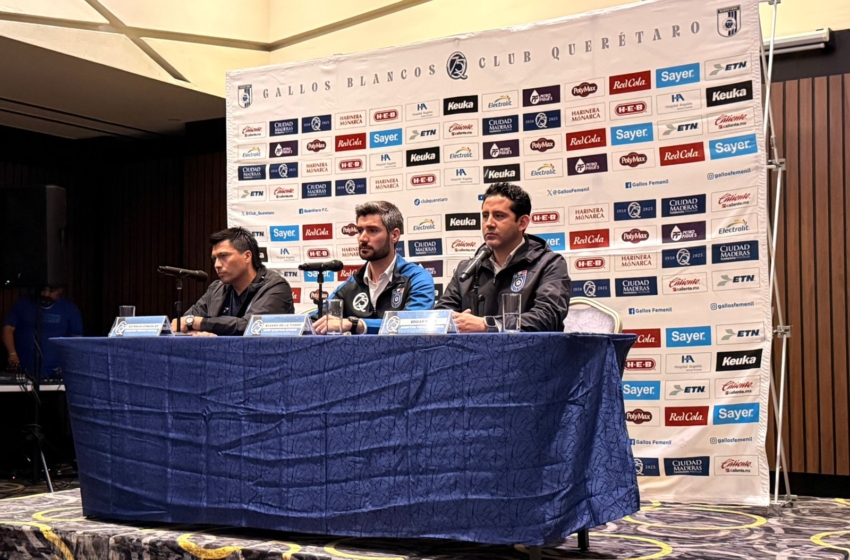  Gallos Blancos presentan a Esteban González y Edgar Mejía como nuevos estrategas del club