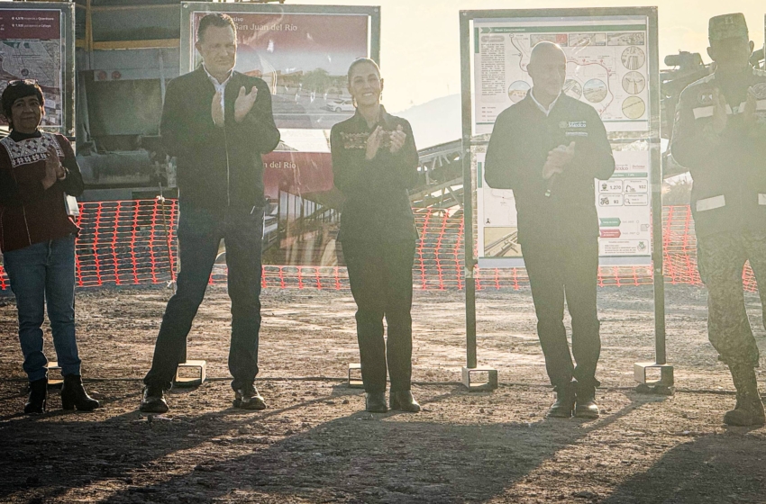  “Vamos muy bien”: Sheinbaum y Kuri celebran 8% de avance del Tren México–Querétaro