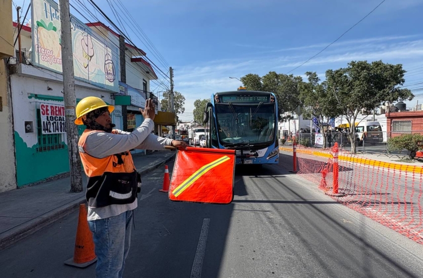  Inicia operativo vial en Querétaro por obras del Tren México–Querétaro