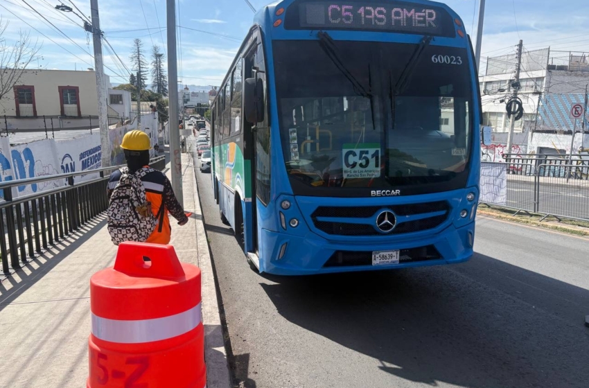  AMEQ priorizará el transporte público por obras del Tren México–Querétaro; rutas de Corregidora volverán a su recorrido habitual