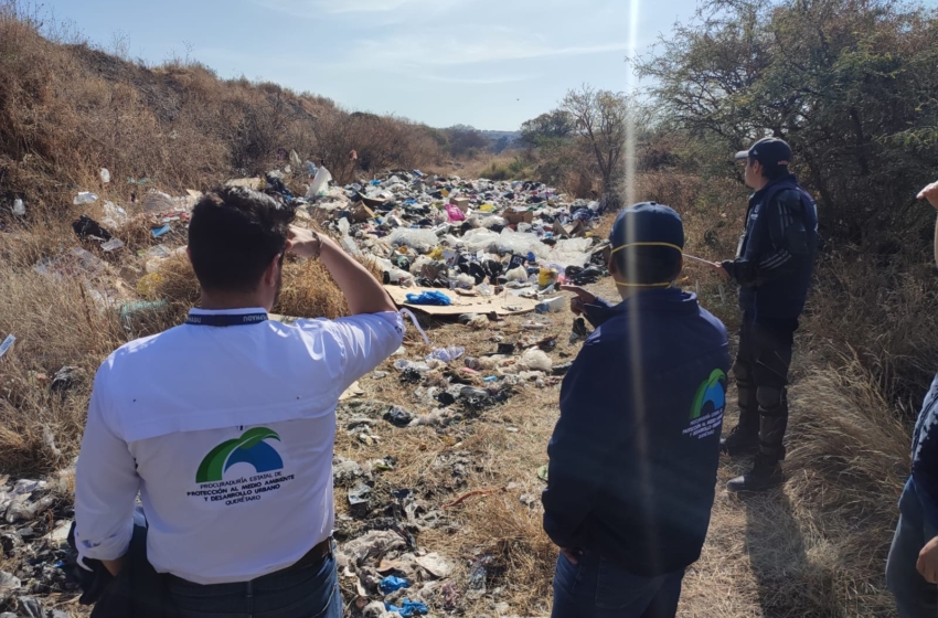 Clausuran tiradero ilegal en colindancia de Ciudad del Sol tras denuncias ciudadanas
