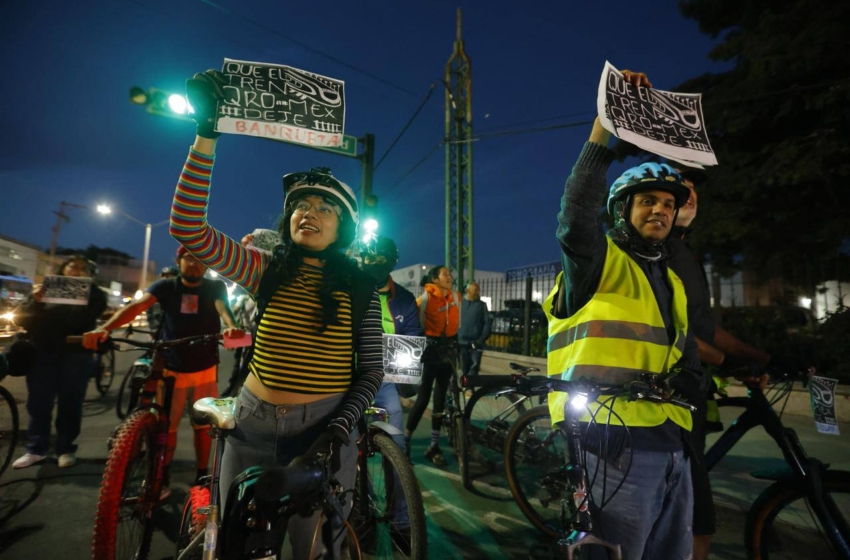  Ciclistas exigen movilidad segura en obras del Tren México–Querétaro; municipio respalda demanda y la canaliza a la Federación