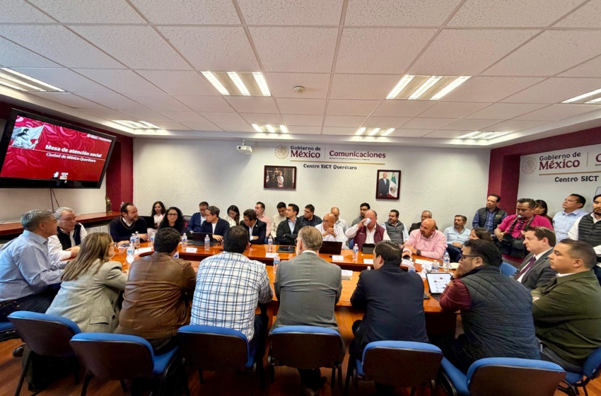  Instalan mesa de atención social por el Tren México–Querétaro; atenderán inquietudes ciudadanas