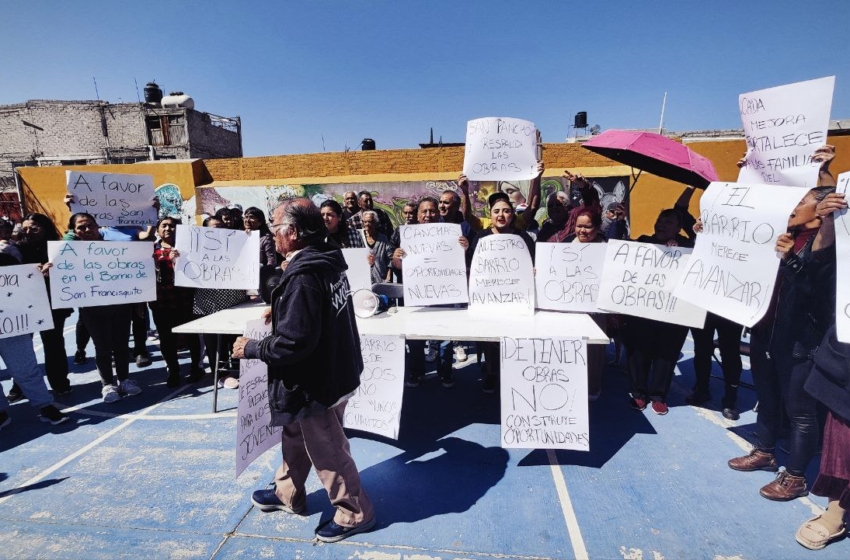  Vecinos de San Francisquito respaldan obras municipales y desconocen a organización opositora
