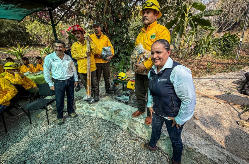  Entregan equipo a 110 brigadistas forestales de la Sierra Gorda; inversión ronda los 800 mil pesos