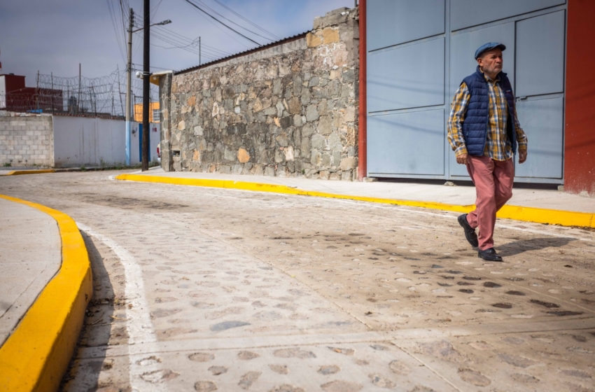  Entrega Gobernador rehabilitación de calles en el Barrio de la Concepción