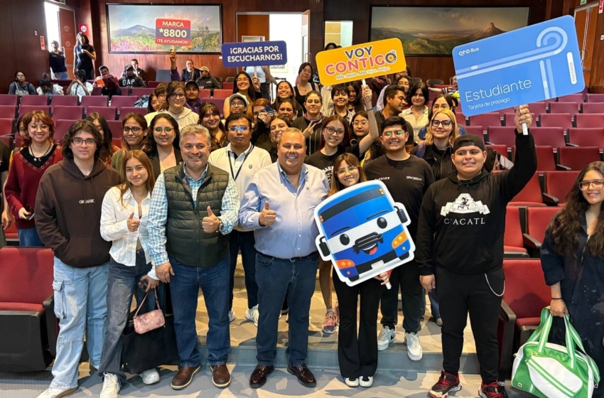  Más de mil estudiantes se suman a la Tarifa Unidos tras recorridos de AMEQ en escuelas de Querétaro