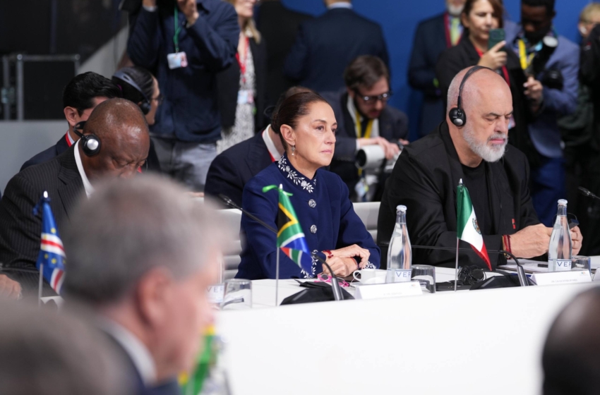  Sheinbaum propone a México como sede de la cumbre progresista y plantea redirigir gasto militar a bienestar
