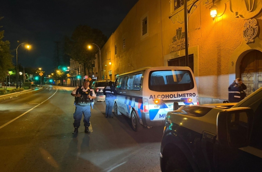  Alcoholímetro en Querétaro deja 39 detenidos en una semana