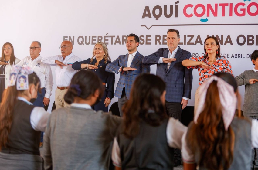  Kuri y Felifer destacan inversión conjunta y participación ciudadana en obra educativa en Sauces