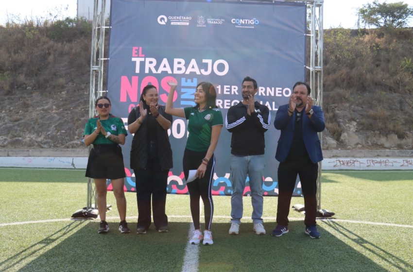  Arranca torneo “El Trabajo Nos Une con el Fútbol”