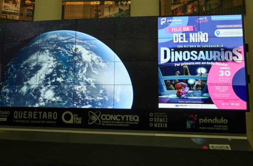  Planetario de Querétaro estrenará proyección sobre dinosaurios con funciones gratuitas