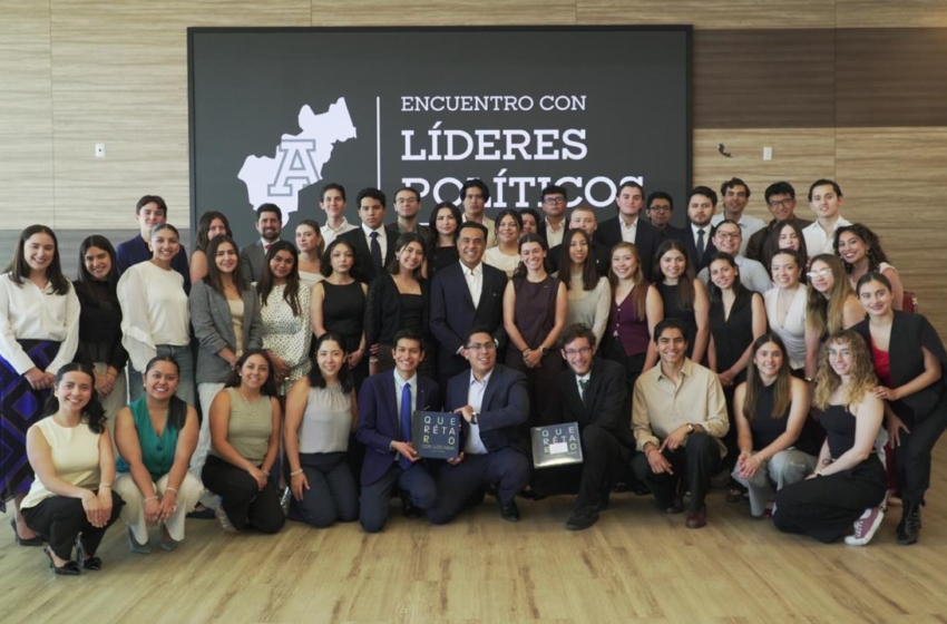 Luis Nava dialoga con estudiantes de la Universidad Anáhuac sobre participación juvenil en Querétaro
