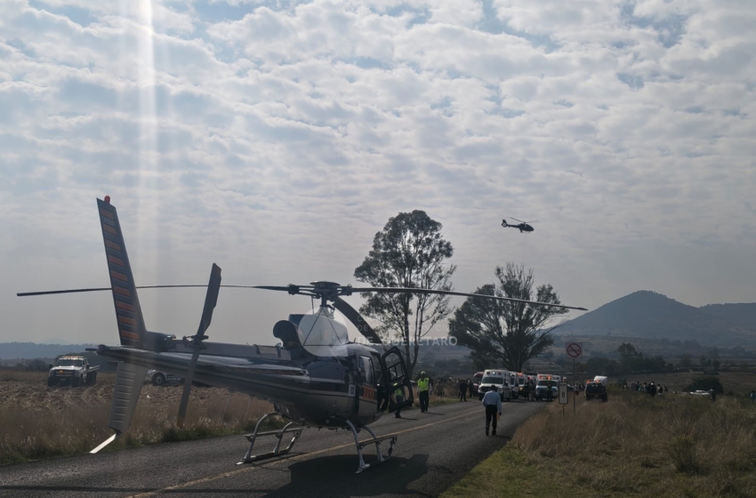  Sube a 10 la cifra de fallecidos por accidente de autobús en Amealco, Querétaro