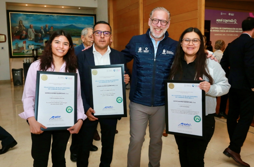  Reconocen a 65 empresas con el Sello Querétaro por acciones ambientales